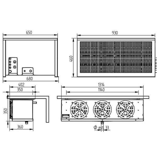 HP200T-6R (25) Bi-Block Split-Kühl-Aggregat